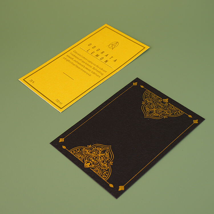 product custom embossed visiting paper card luxury black vip id business card printing with gold foil stamping logo-3