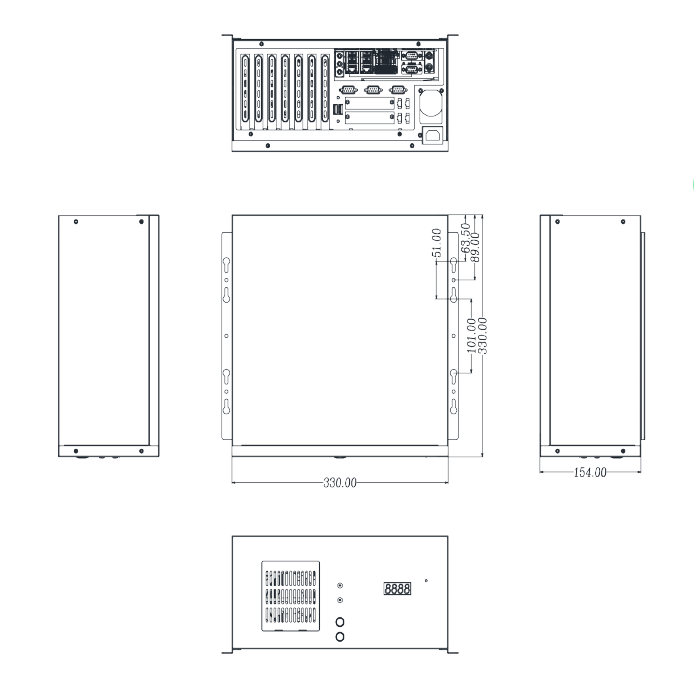 Factory Customized ATX Intel H110 Server Chassis Customised Industrial Computers details