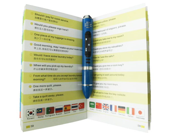 ISO9001 Factory Magic Recording Pen Adult Multi Language Translation Talking Pen OID Special Touch Reading Pen