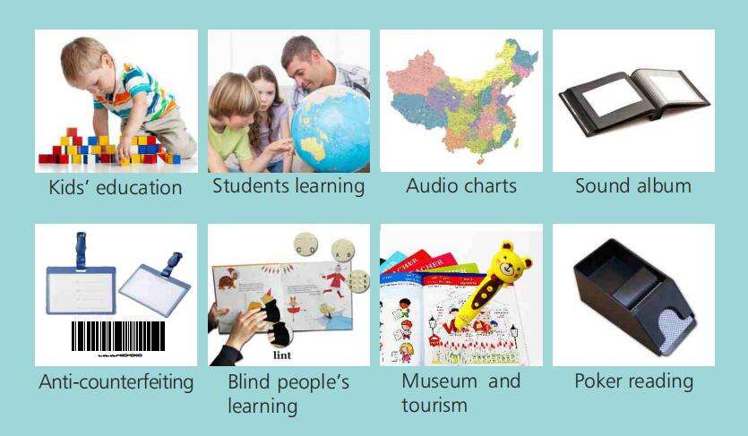 ABS Plastic Eco-friendly Read Pen Learning Toy for Kids English Audio Books Magic Talking Pen