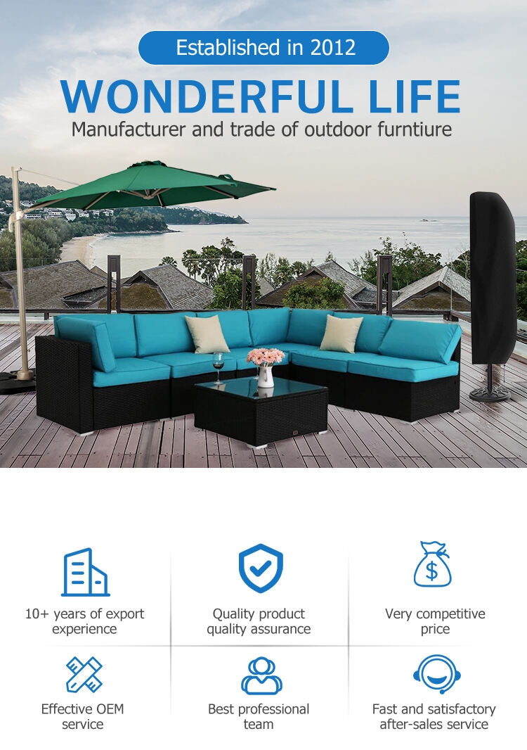 product outdoor rattan furniture polyethylene rattan sun lounger 4seater sofa set garden sofa-1