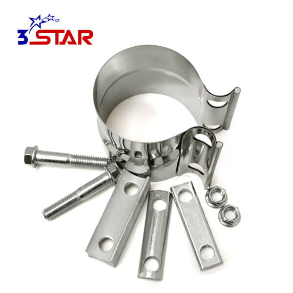 By securely fastening exhaust pipes together, universal exhaust clamp helps minimize noise and prevent leaks in the exhaust system.