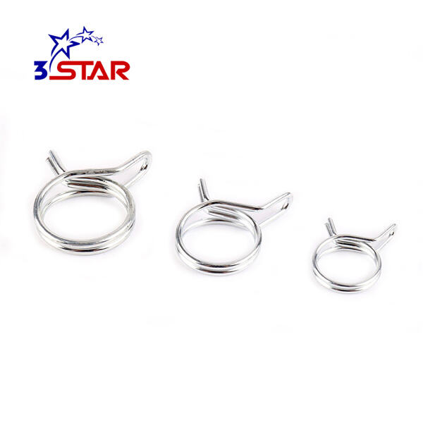 Humindi na sa mga pagtagas gamit ang matibay na dobleng kable na spring hose clamp