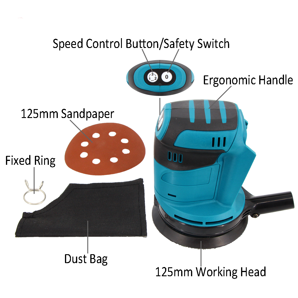 MKT 21V Li-ion Durable Cordless Tools Mouse Sander Mini Hand Grinder Sander Orbital Palm Woodworking Polishing Machine supplier