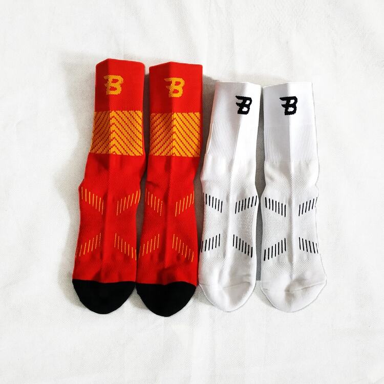 product custom logo design mens basketball sports socks long ribbed cotton spandex with high crew free sample  oem service116-3