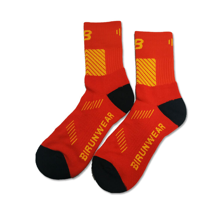 product custom logo design mens basketball sports socks long ribbed cotton spandex with high crew free sample  oem service116-2