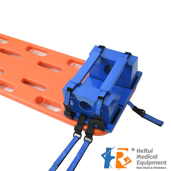 Đai đầu cố định cột sống bền bỉ và nhẹ, dễ dàng vận chuyển và lưu trữ