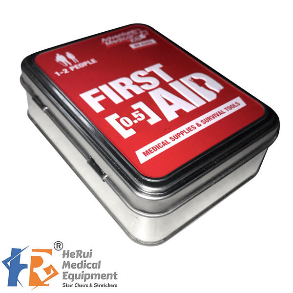 Spacious and easy-to-organize metal first aid container