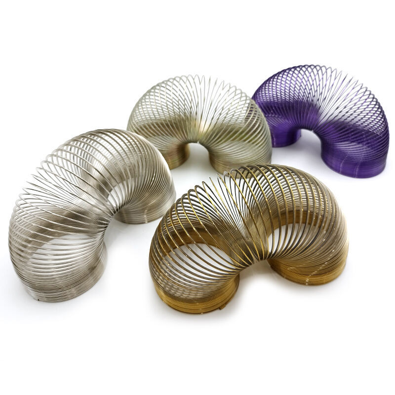 Customization Stainless Steel Magic Spring Slinkys Rainbow Coil Spring supplier