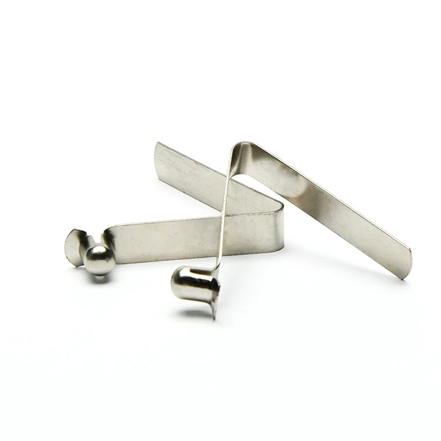 Customized Metal Spring Steel Stainless Steel Springs Clip Metal V Shape Flat Spring Tube Clips supplier