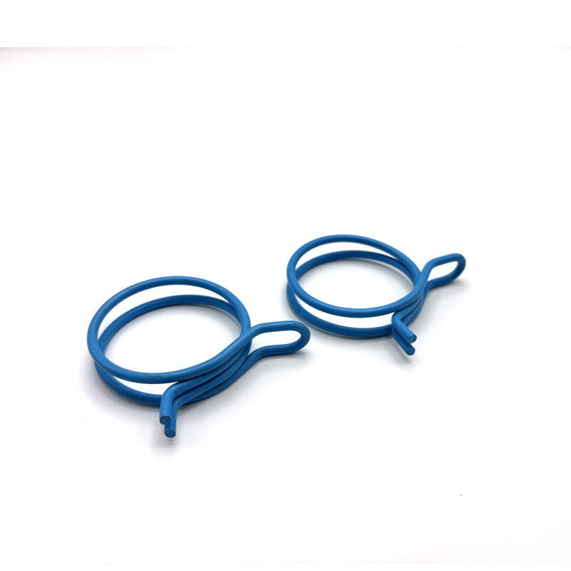 CE ISO Factory Double Blue Stainless Steel Wire Spring Hose Clamp Clip supplier