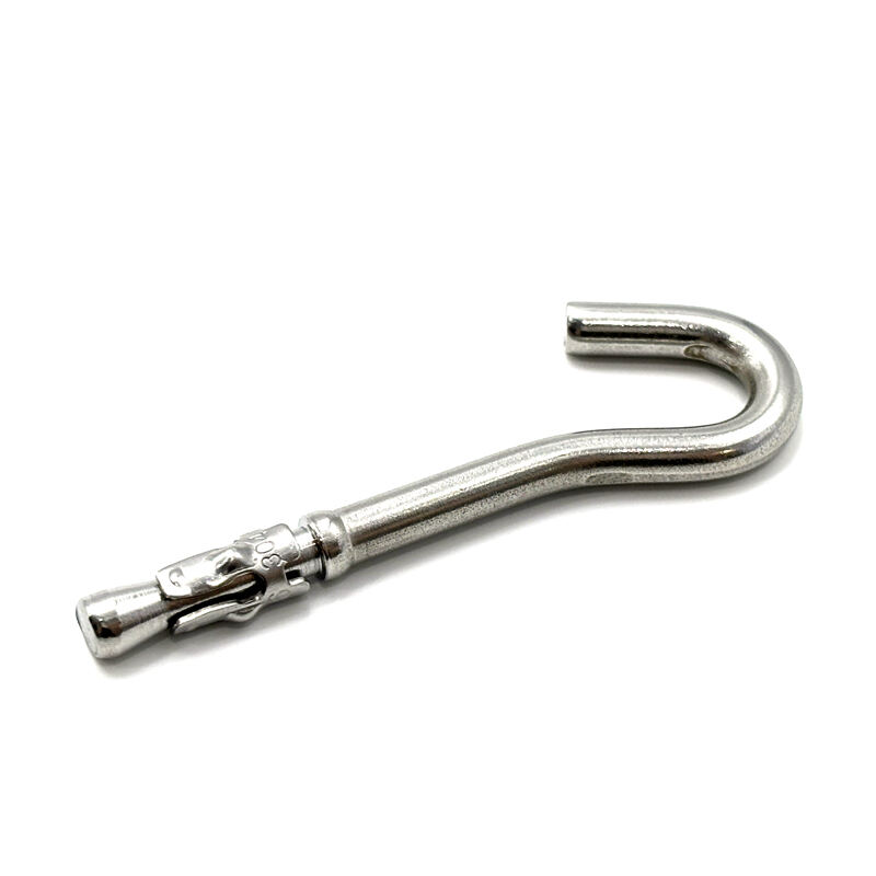 Hongsheng Stock Product Metal Wrought Carbon Steel Wire Forming Small J Shape Expansion Hooks manufacture