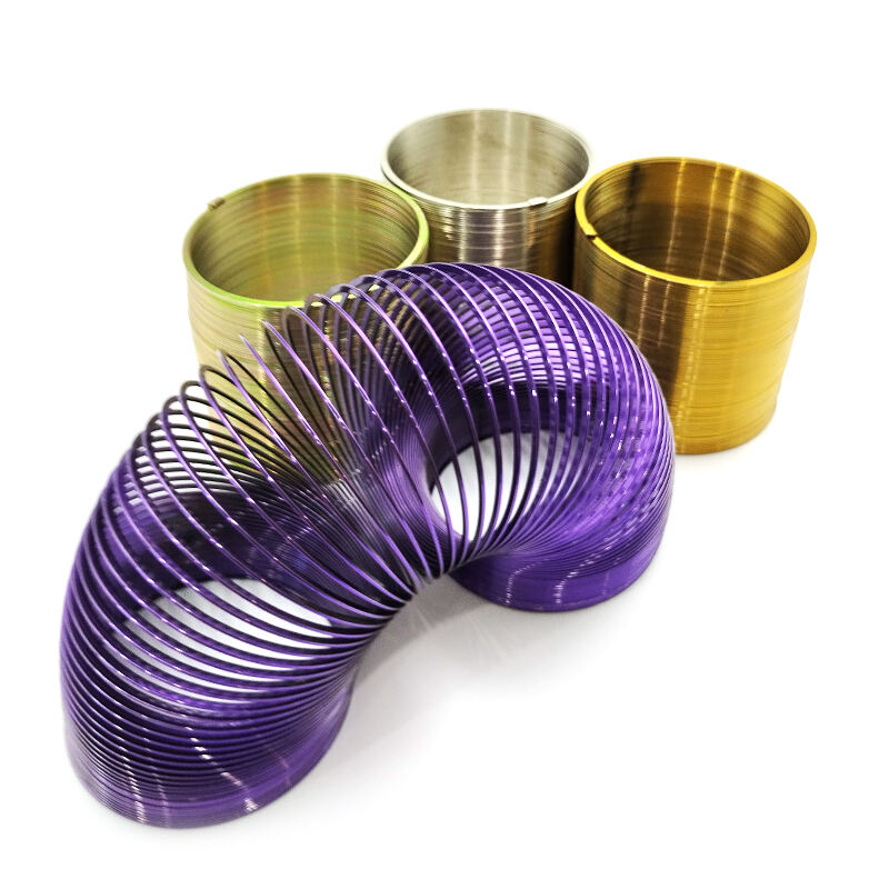 Customization Stainless Steel Magic Spring Slinkys Rainbow Coil Spring factory