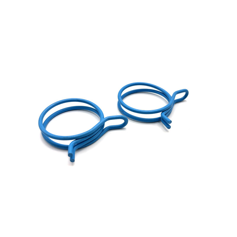 CE ISO Factory Double Blue Stainless Steel Wire Spring Hose Clamp Clip factory