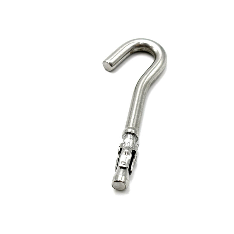 Hongsheng Stock Product Metal Wrought Carbon Steel Wire Forming Small J Shape Expansion Hooks factory