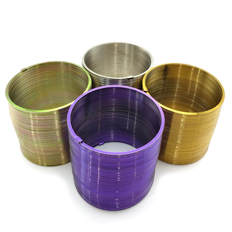 Customization Stainless Steel Magic Spring Slinkys Rainbow Coil Spring manufacture