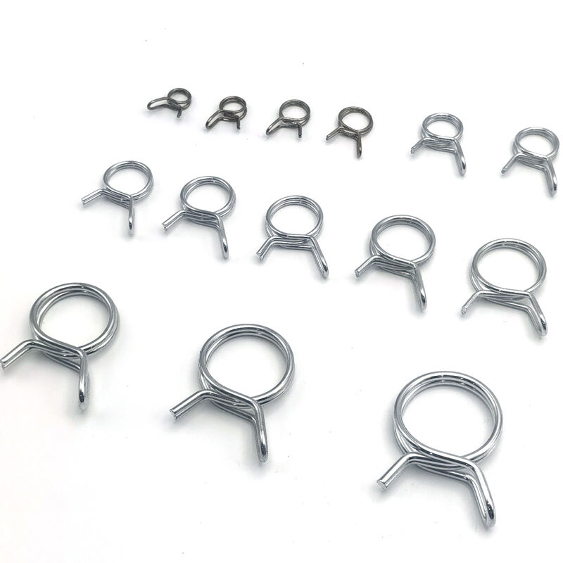 Hongsheng Stainless Steel Forming Coil Single Wire Torsion Spring Type Ring Hose Clamp for Fuel Line details