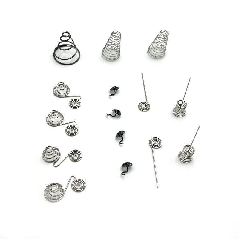 Customized Aa Aaa Spring Steel Nickel Plated Spiral Positive and Negative Battery Spring Contact manufacture