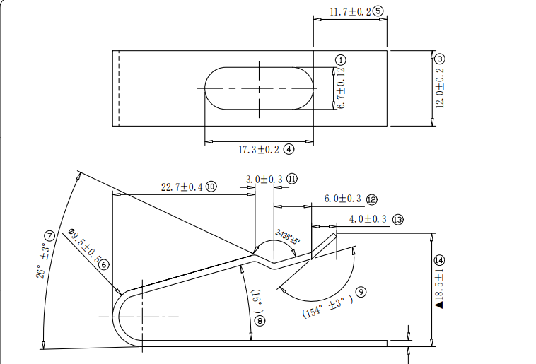 Custom Flat Spring Metal Carbon Steel Stainless Steel Clip manufacture
