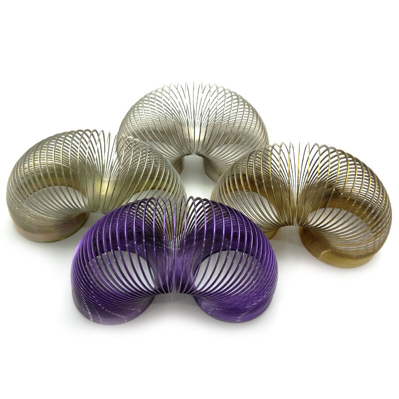 Customization Stainless Steel Magic Spring Slinkys Rainbow Coil Spring manufacture