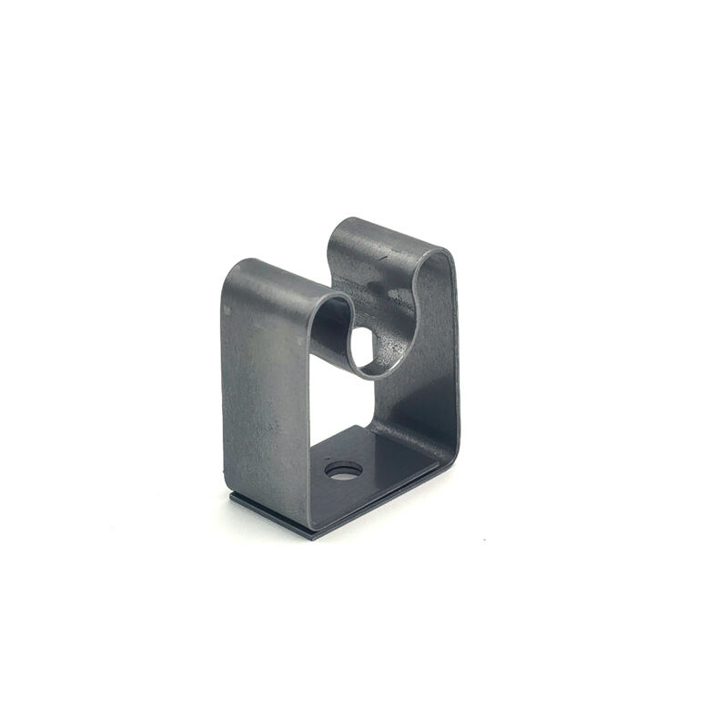 Hongsheng Precision Black Powder Coated Galvanized Stamping Bracket Parts manufacture