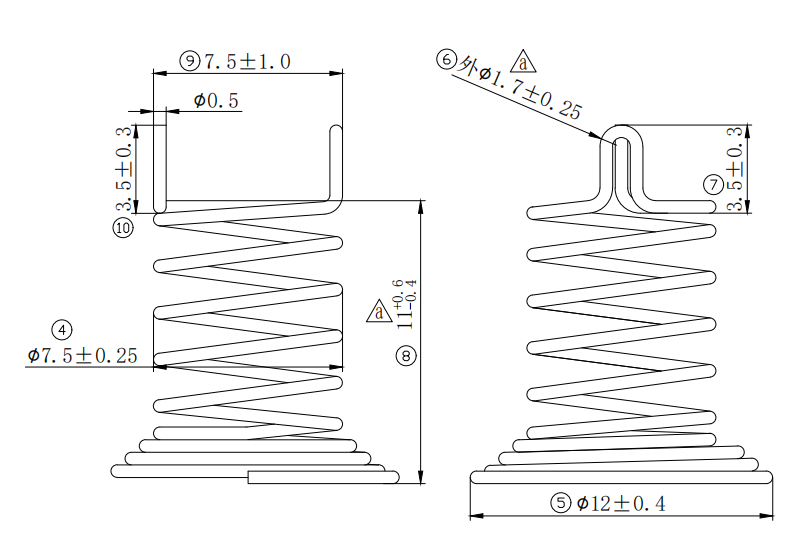 360 Controller Replacement Part Wireless Terminal Battery Spring Contact supplier