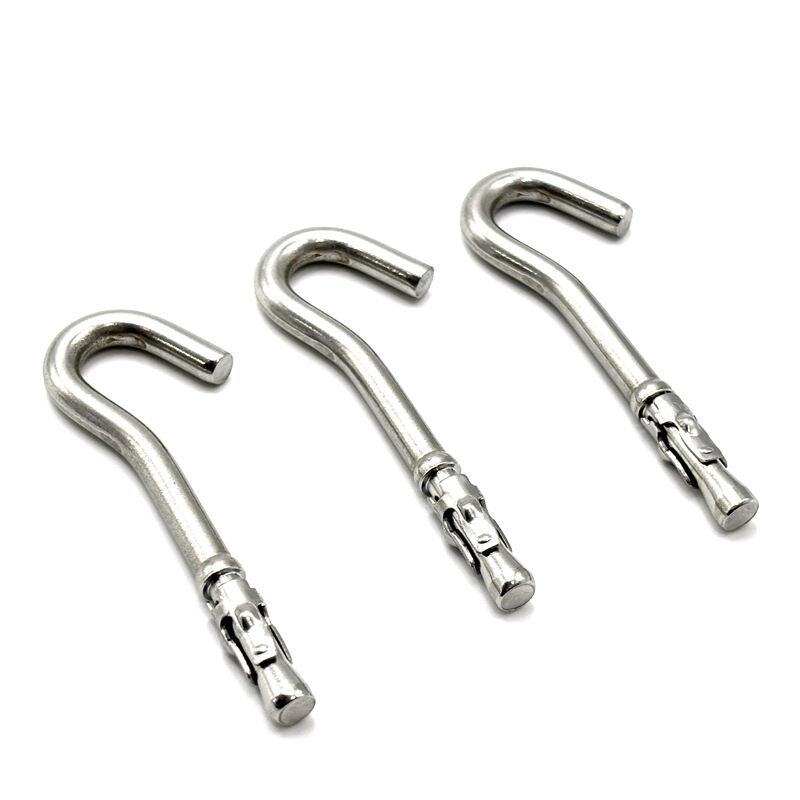 Hongsheng Stock Product Metal Wrought Carbon Steel Wire Forming Small J Shape Expansion Hooks details