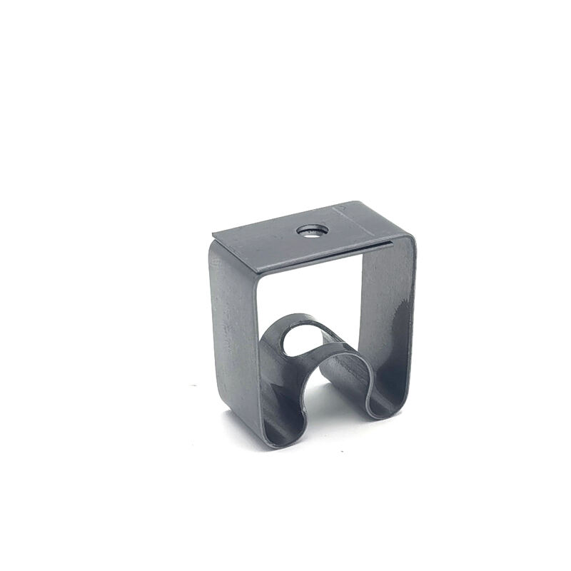 Hongsheng Precision Black Powder Coated Galvanized Stamping Bracket Parts details