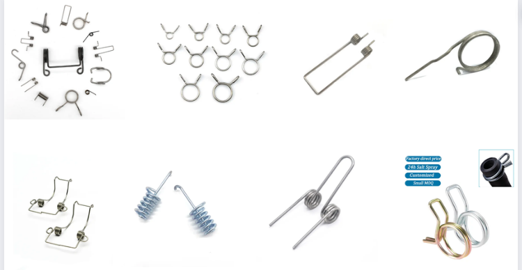 304 Stainless Steel Buckle Double Torsion Spring 90/180 Degree With Special Shaped Hook Clamp Industrial Coil Style manufacture