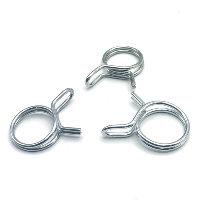 Hongsheng Stainless Steel Forming Coil Single Wire Torsion Spring Type Ring Hose Clamp for Fuel Line details