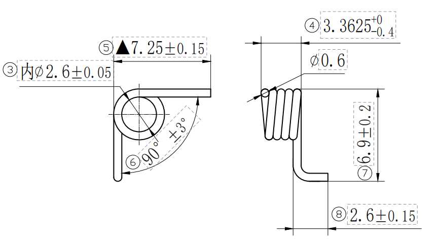 CE ISO Factory Stainless Steel Small Double Torsion Springs for Desk Lamp Clip Spring supplier