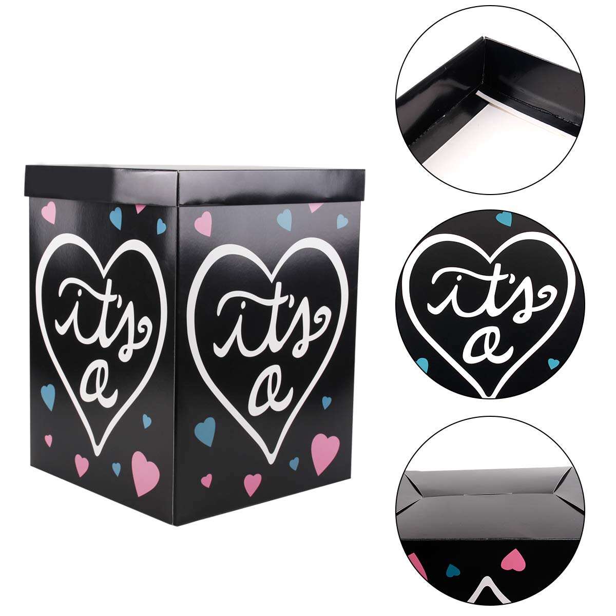 product gender reveal balloon box diy baby gender reveal party supplies paper box for gender reveal decorations baby shower home decor272-3