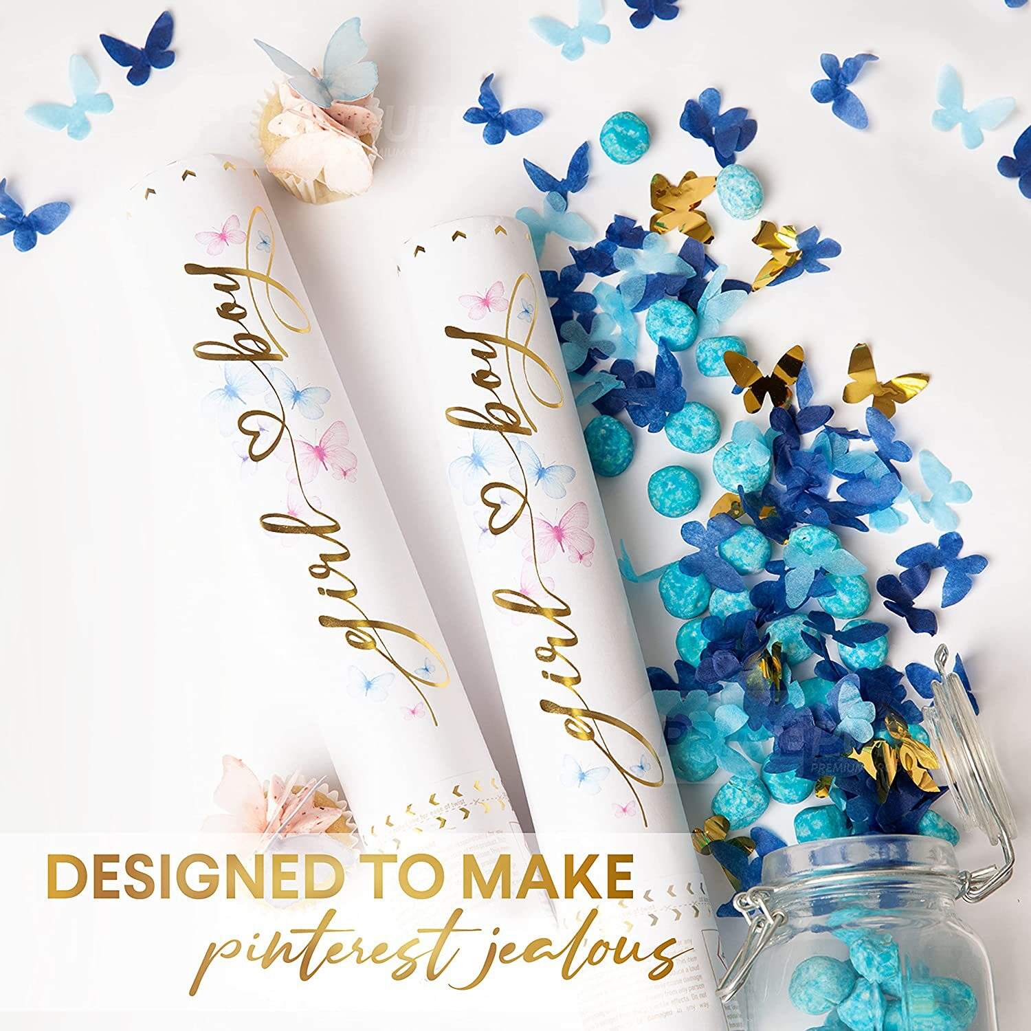 product hot selling hand twisted butterfly paper scrap fireworks gender reveal party fireworks for birthday occasions-6