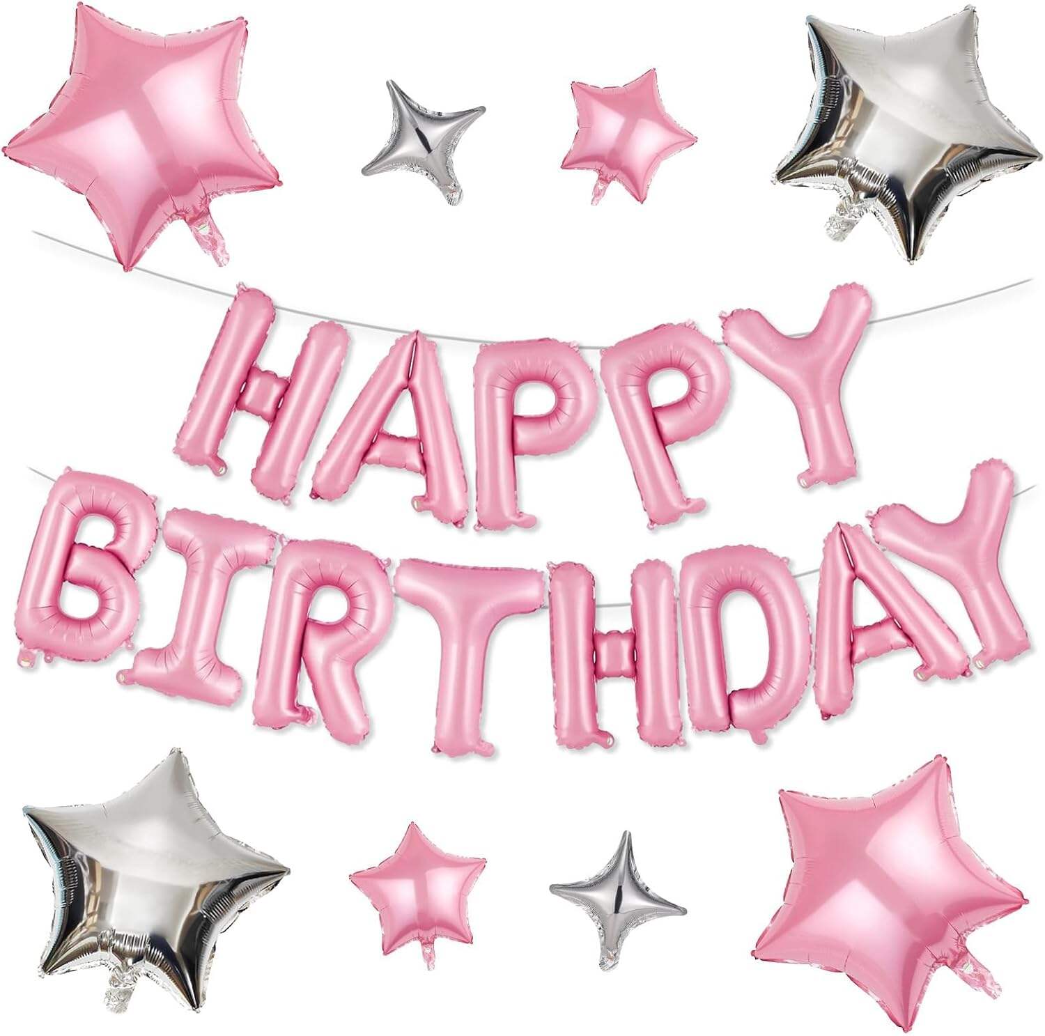 product happy birthday balloons banner 16 inch mylar foil letter balloon for birthday party decorations-4