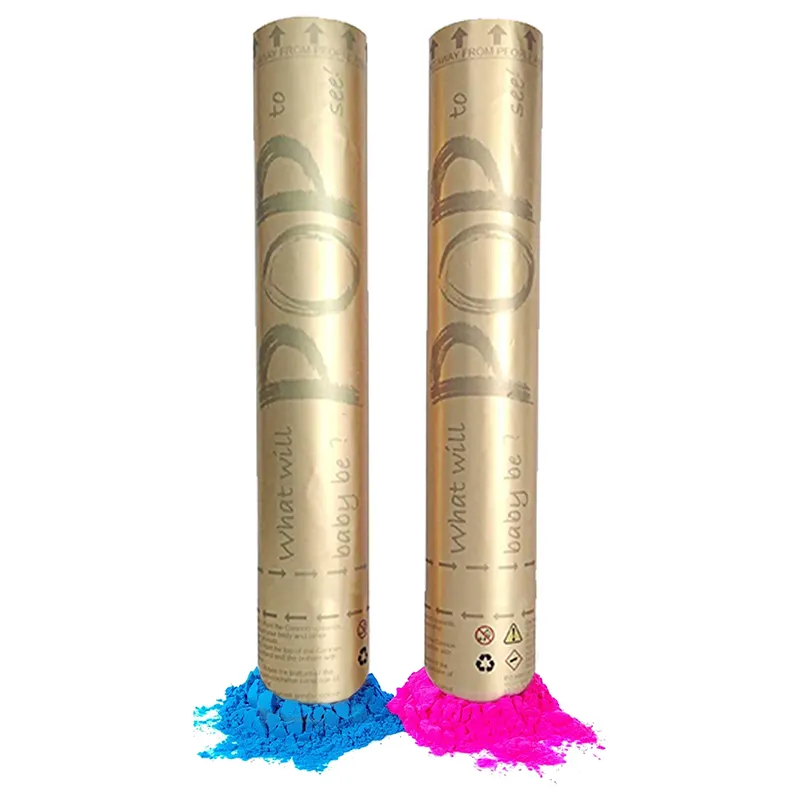product gender reveal confetti powder cannon for baby shower gender reveal party-1