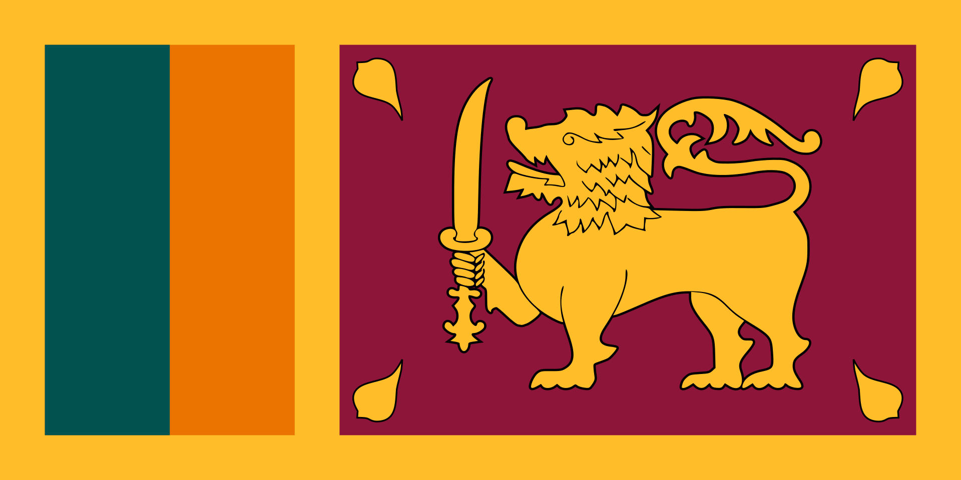 4-gamba Angula Ŝtala Turo en Sri-Lanko