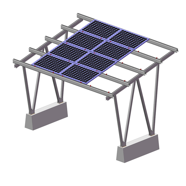 Ffatri Solar Carport System Pole Sengl