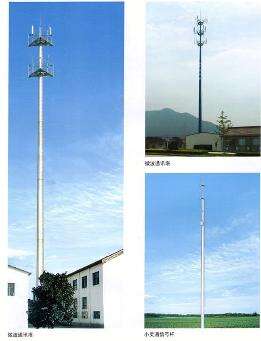 Dettagli della torre monopolare delle stazioni base di comunicazione