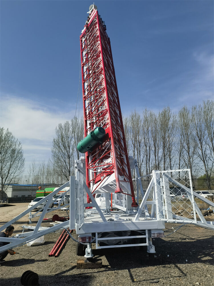 Antena de comunicação Wi-fi Telecomunicação Ângulo Treliça de Aço COW (Cell On Wheels) Torre fábrica
