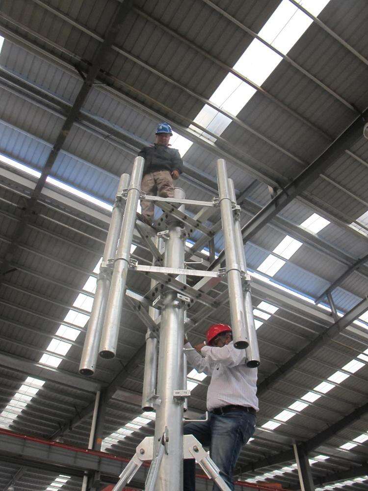 Fornitore di torri angolari sul tetto da 21 m per telecomunicazioni