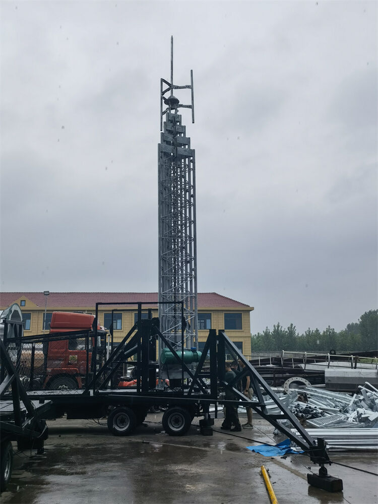 Qingdao Telecomunicații Lattice COW (Cell On Wheels) Tower pentru furnizor de sisteme de comunicații