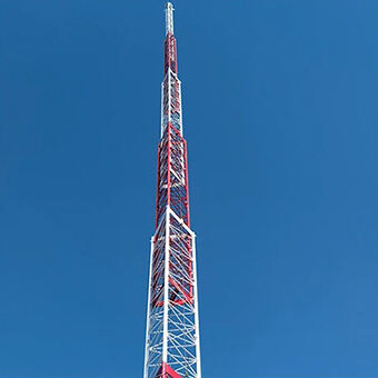 Antenă de comunicație Wi-fi Telecomunicații unghi zăbrele din oțel turn COW (celulă pe roți).