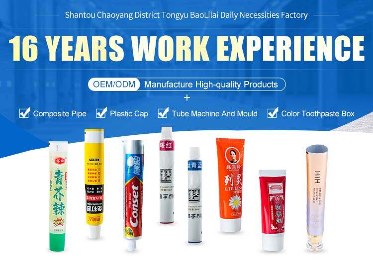 product custom print logo biodegradable aluminium empty tube  abl laminated toothpaste tube 50ml 60ml 120ml 150ml plastic squeez tube-2