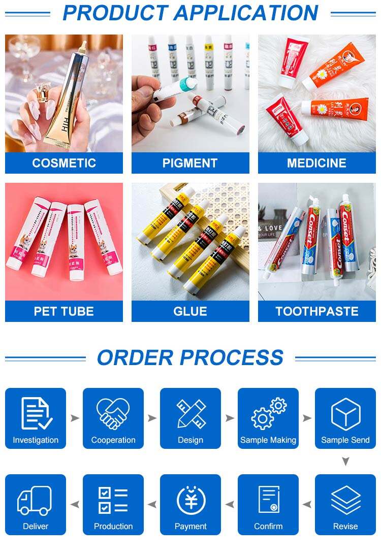 product custom print logo biodegradable aluminium empty tube abl laminated toothpaste tube 50ml 60ml 120ml 150ml plastic squeez tube-9