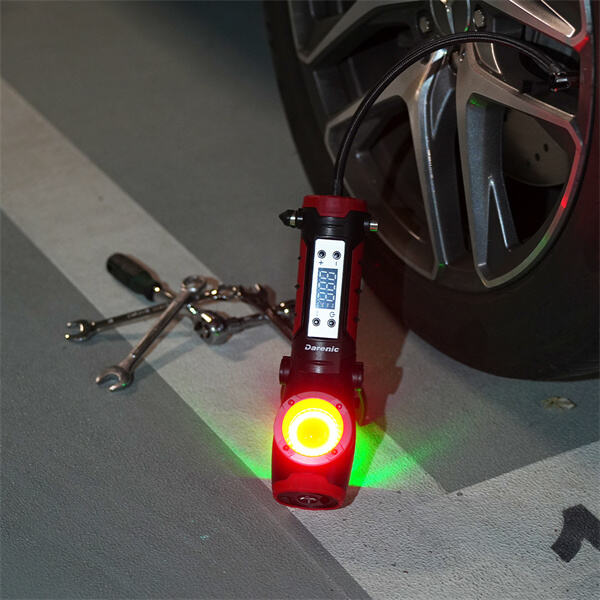 Přenosné a snadno použitelné pneumatikové čerpadlo pro auto pro nouzové situace