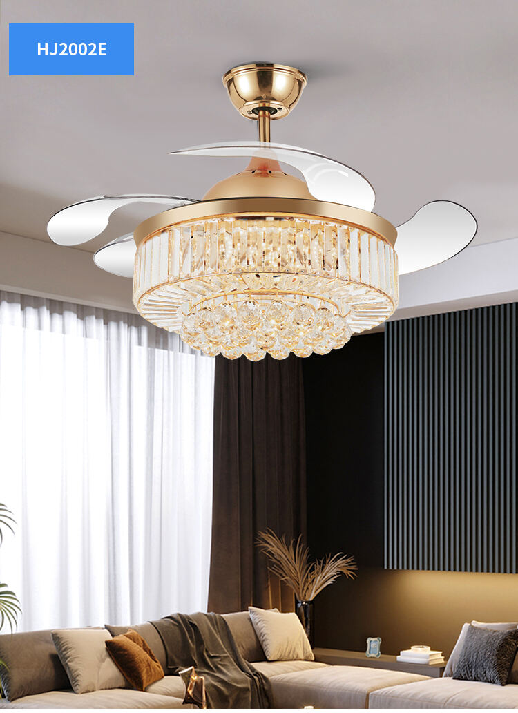 Good Prices Hanging Decor Light with Ceiling Fan Decorated Pendant Full Fancy Led Ceiling Light and Fan for Indoor Home manufacture