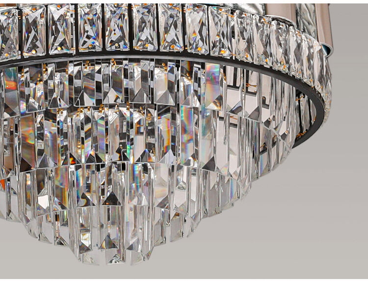 Y113 Crystal Chandelier Fan with 42inch with Remote Control Ceiling Fans with Crystal Chandeliers factory