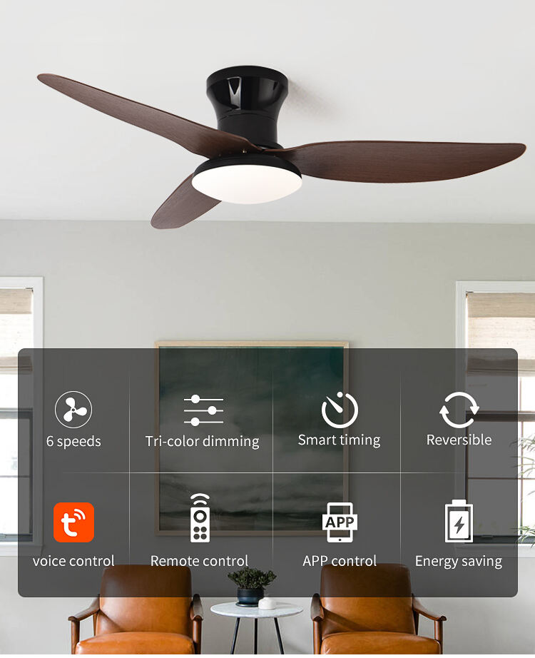 High Bright Home Fan and Light Modern Fan with Lamp White Nordic Pendant Lamp and Fan with Remote Control factory