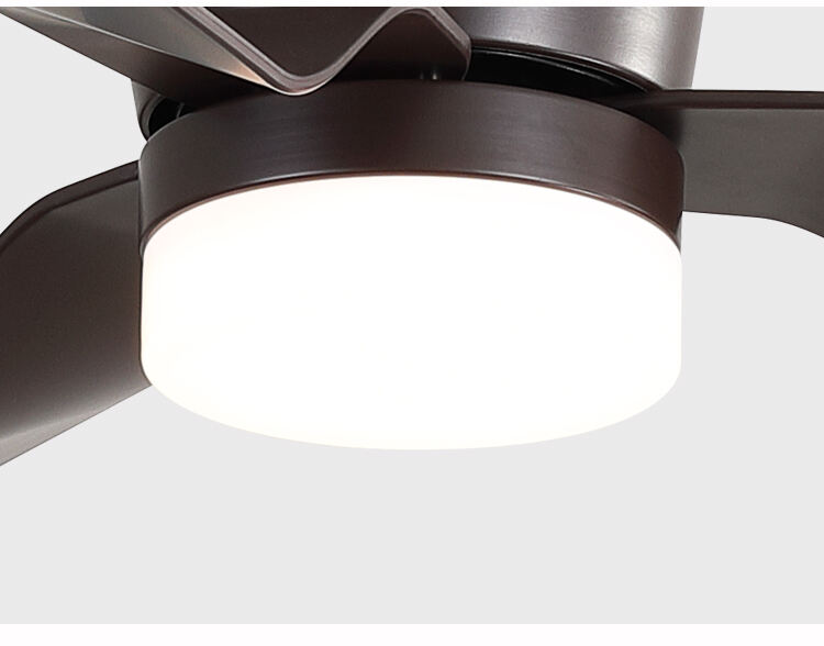 3 Blades Modern 52 Inch Low Profile Ceiling Fan with Light and Remote Flush Mount 52 Inch Led Ceiling Fan with Light and Remote factory
