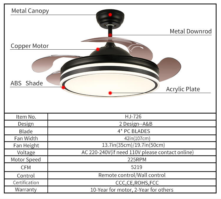 Adopter Fan with Light Household Looking Bedroom Ceiling Fan with Light Led and Remote Control Ceiling Fan with Light for Home factory